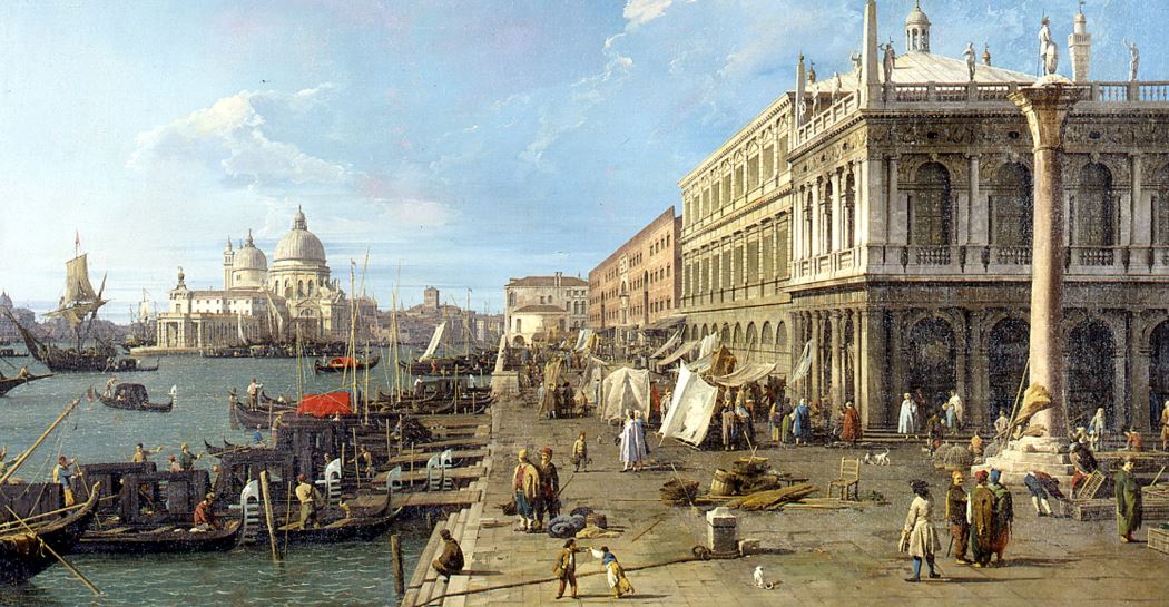 Canaletto: Il Molo verso ovest con la Colonna di San Teodoro a destra, Venezia 1738 circa olio su tela, cm 110,5 x 185,5 Milano, Pinacoteca del Castello Sforzesco, Raccolte d'Arte Antica, 1474 © Comune di Milano Photo Credit: Saporetti 1995 Matteo De Fina 2008 Ravelli 2016 Canaletto: Il Molo verso ovest con la Colonna di San Teodoro a destra, Venezia 1738 circa olio su tela, cm 110,5 x 185,5 Milano, Pinacoteca del Castello Sforzesco, Raccolte d'Arte Antica, 1474 © Comune di Milano Photo Credit: Saporetti 1995 Matteo De Fina 2008 Ravelli 2016