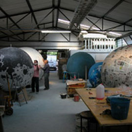 Il Planetario in costruzione